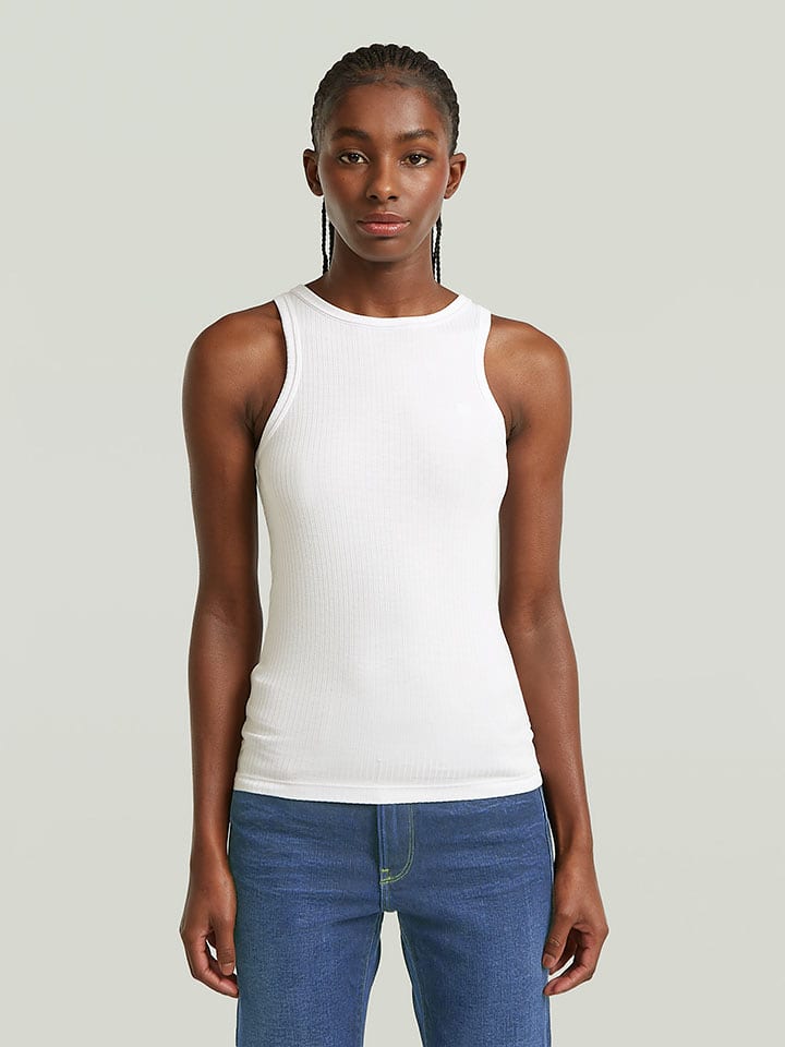 G-Star Top in Weiß - S