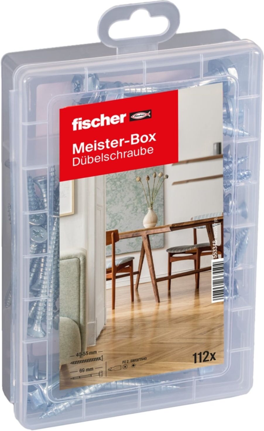 fischer Meister-Box Dübelschrauben (112 Teile) (553348)