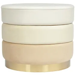 Kayoom Hocker Risela 100 Creme / Multi