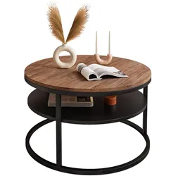 COUCHTISCH CIRI mit Regal Eichenoptik Sterling