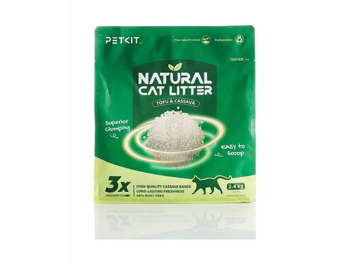 PETKIT Natural Cat Litter 4-Pack Katzenstreu – Tierbedarf – grün