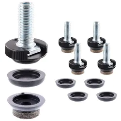 WAGNER Verstellfuß/Nivellierfuß 4tlg. Set - Ø 20 x M8 x 20 mm, QuickClick System Gleiteinsatz 20 mm Wollfilz - 15418899