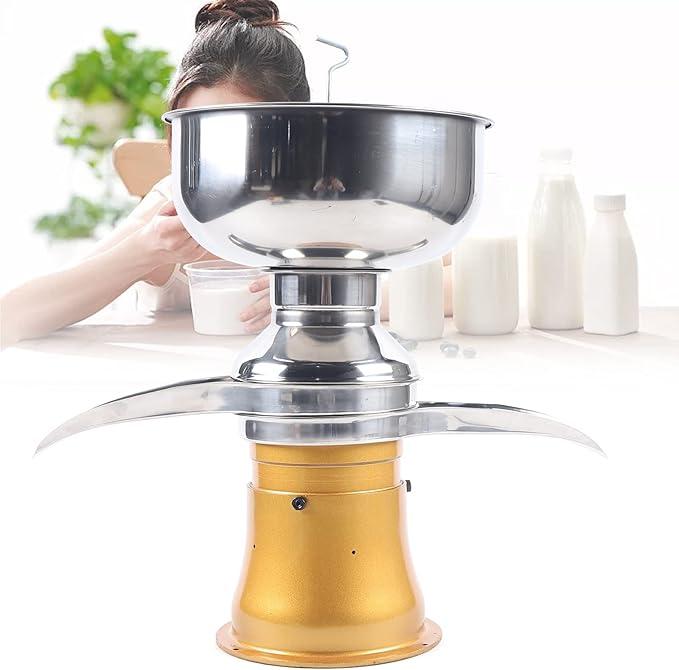 Elektrische Milchzentrifuge Milchseparator 50 L/H Frischmilch-Sahne-Separator Milchcremeabscheider Vollmilchseparator Entfettung Milchseparator für Kuhmilch, Ziegenmilch, Bauernhaus