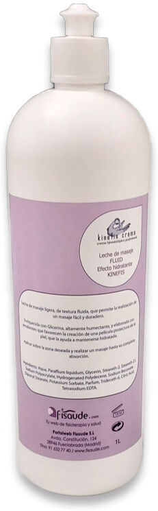 Leite de Massagem Kinefis Fluam 1 Litro. Ideal para massagems prolongados