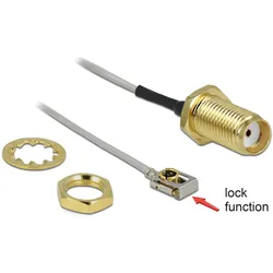 DELOCK Antennenkabel SMA Buchse zum Einbau zu I-PEX Inc. MHF
