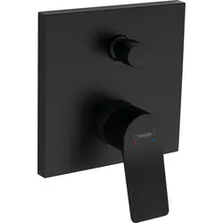 hansgrohe Vivenis Einhebel-Wannenarmatur Unterputzmodell mit integrierter Sicherungskombination, 75416670, Farbe: Mattschwarz
