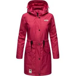 NAVAHOO Damen Outdoorjacke modischer Outdoor Regenmantel Deike