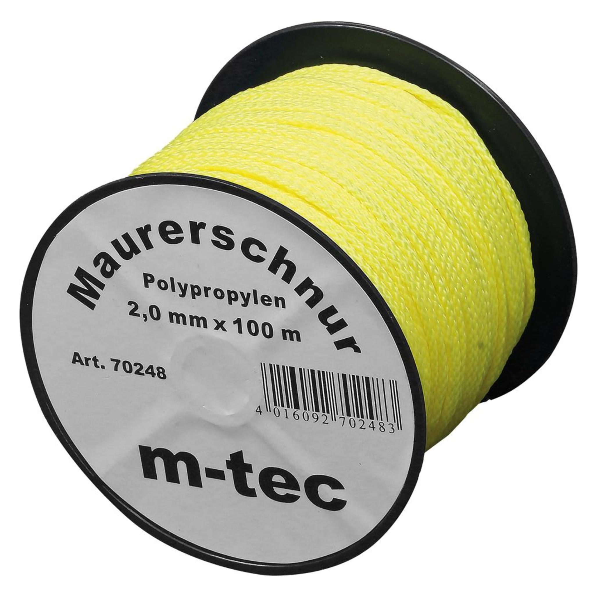 Magni Maurerschnur neonorange-100m Länge Ø 2,0 mm - Polypropylen geflochten - knotenfest - (100 m) (4016092702483)