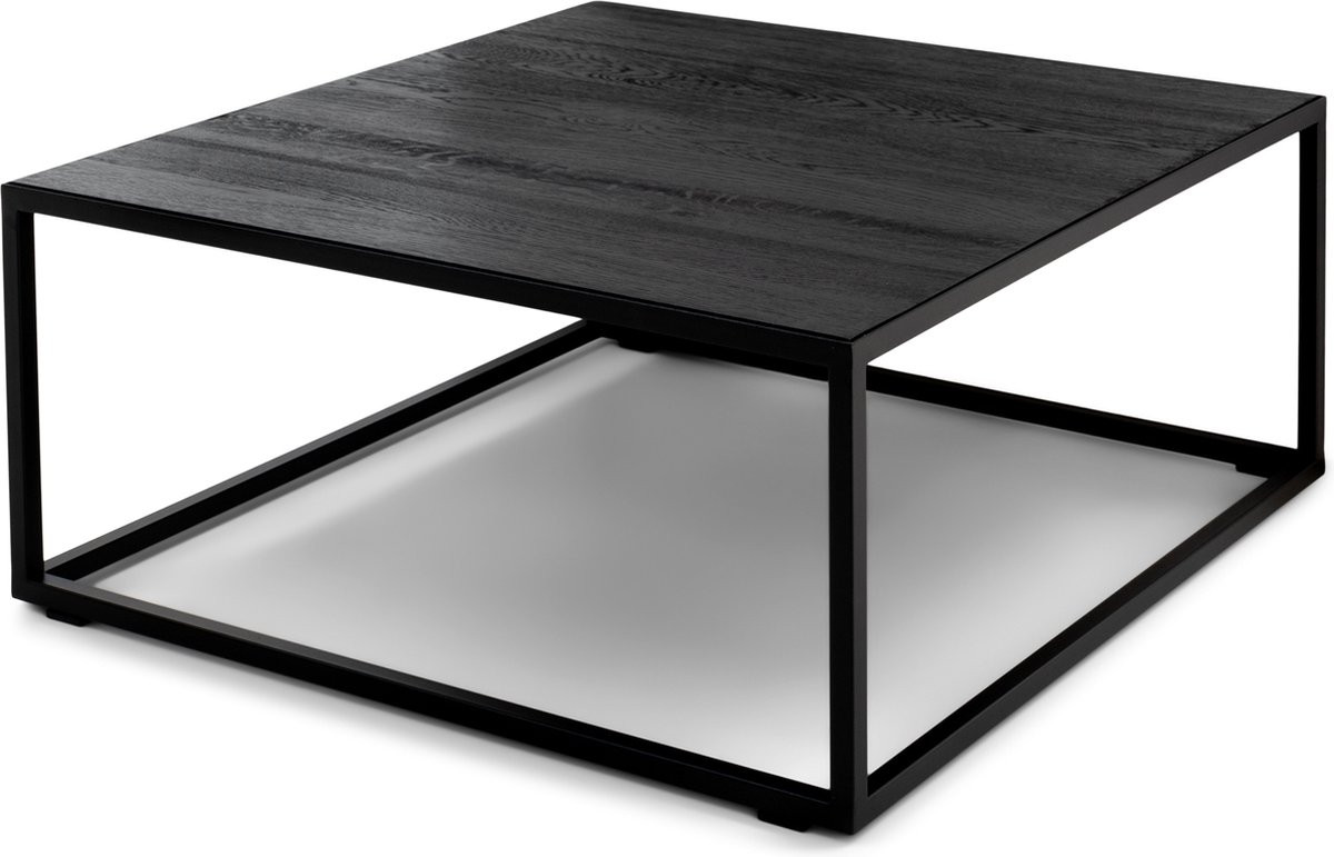 Spinder Design Salontafel Daniël - Zwart - B: 80 cm, D: 80 cm