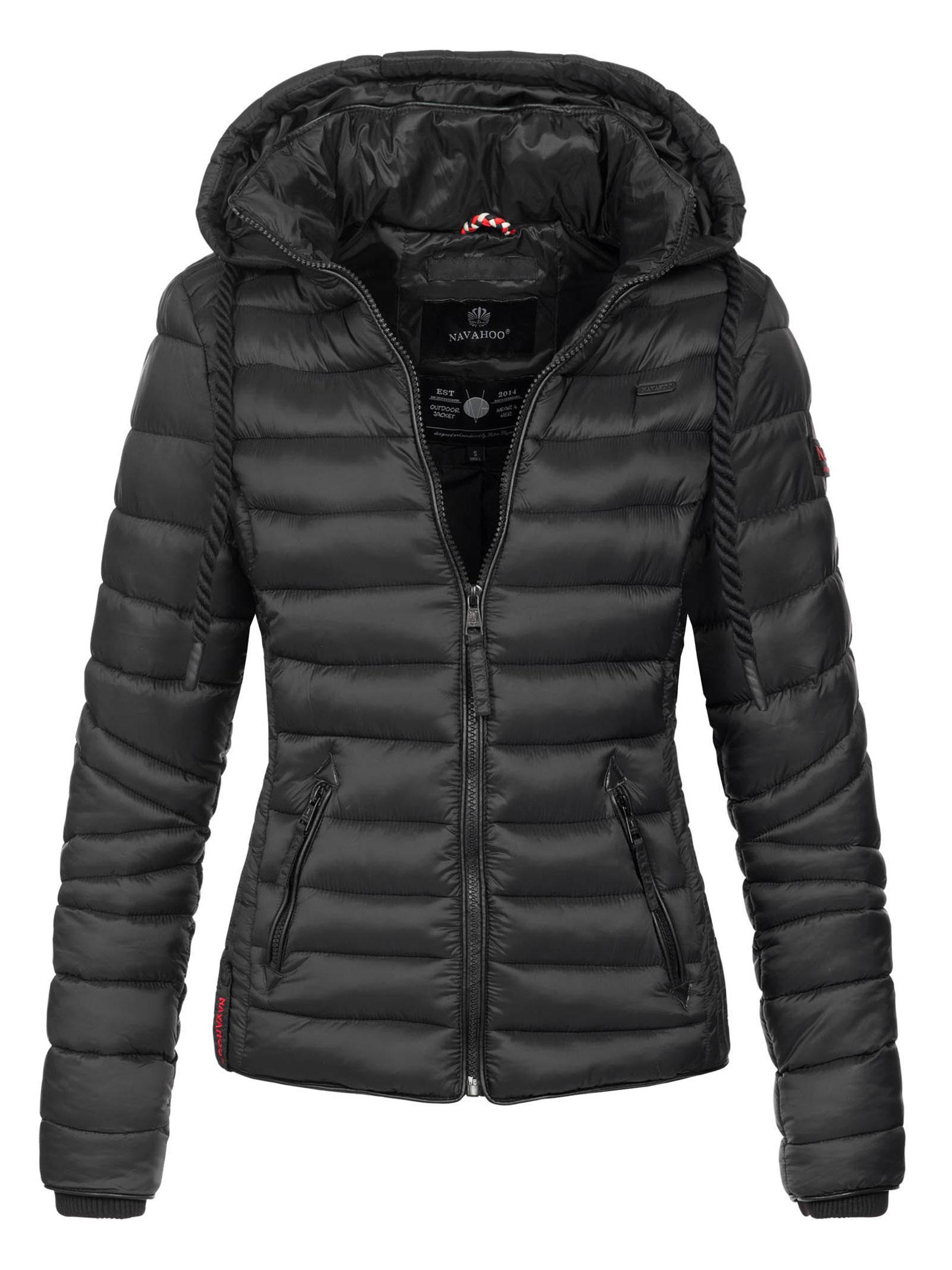 Navahoo Damen Steppjacke Lulana – Leicht, Stylisch & Abnehmbare Kapuze