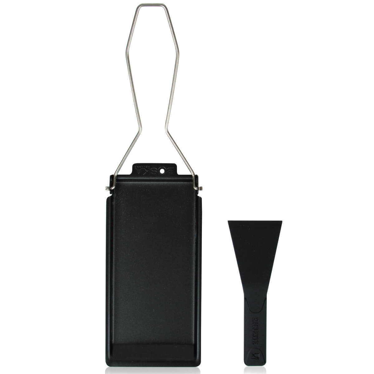 Boska Food Tools Cheese Barbeclette/Raclette in roestvrij staal en zwart, B/D/H: 17,5 x 8,5 x 1 cm