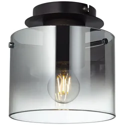 BRILLIANT Lampe Beth Deckenleuchte 20cm Kaffee/rauchglas   1x A60, E27, 60W, g.f. Normallampen n. ent.   Für LED-Leuchtmittel geeignet   Dimmbar bei Verwendung geeigneter Leuchtmittel