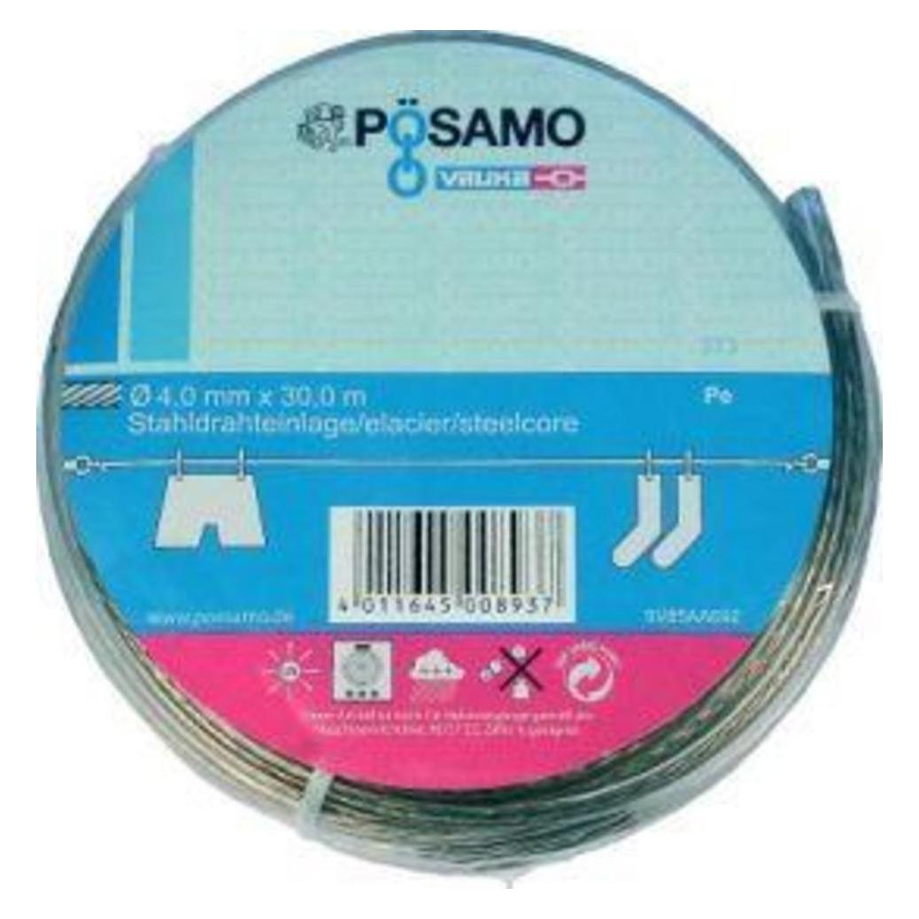 Magni Drahtseil-Universalleine PVC/umm. 4mmx30m (30 m) (4011645008937)