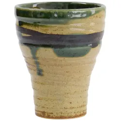 Tokyo Design Steingut Teebecher CHA ORIBE – braun/grün