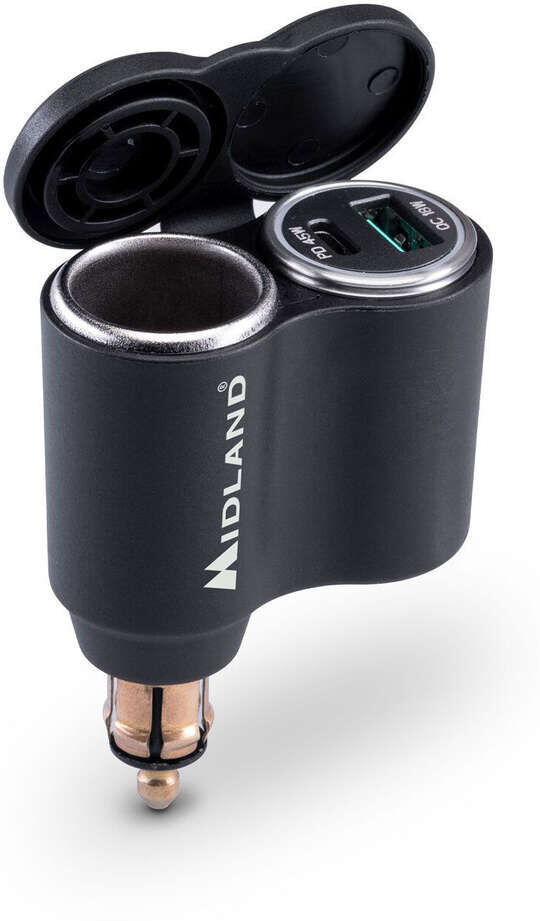 Adattatore e Caricatore Midland MP-DIN USB C taglia unica
