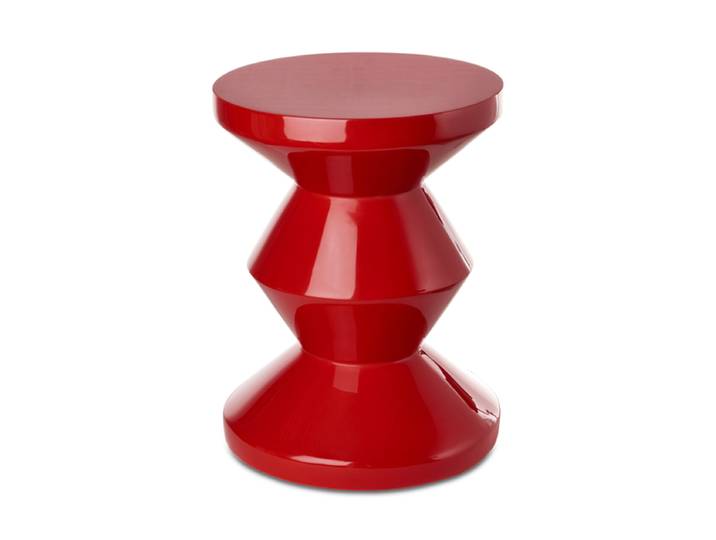 Design Beistelltisch & Hocker „Zig Zag“ Rot Pols Potten