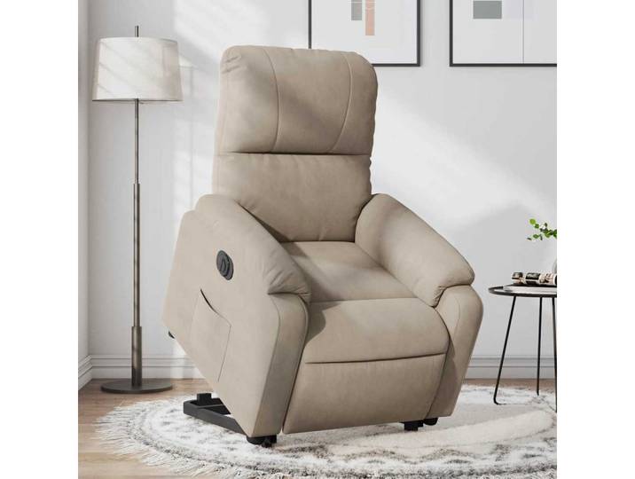 furnicato Massagesessel Elektrischer Relaxsessel mit Aufstehhilfe 75x103,5x89,5 Taupe (1-St), Elektrischer TV-Sessel mit Aufstehhilfe und Liegefunktion in Taupe