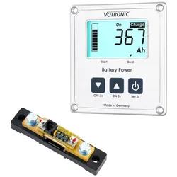 VOTRONIC LCD-Batterie-Computer 200 S mit Smart-Shunt und Masseband 35