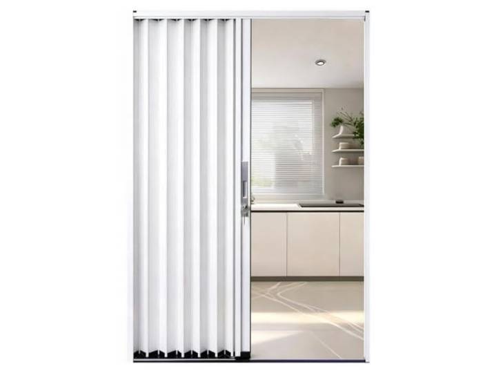 Schiebetüren Aus Aluminiumlegierung, Einziehbarer Raumteiler, Akkordeontür Mit Schloss- Und Hardware-Kits Können Sie Breite Und Höhe Individuell Anpassen, For Eingangsbereich(RIGHT_75X205CM)