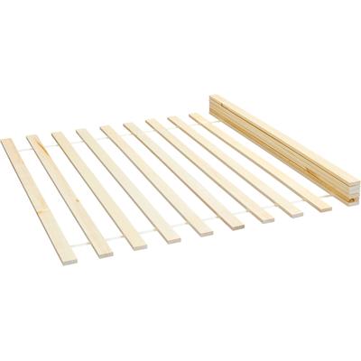 Lattenrost INTER LINK "Rollrost, Rolllattenrost, 90/140 x 200 cm, 13 Latten", transparent, B:140cm L:200cm, Lattenroste, Lattenrost, aus Kiefer Massivholz, natur unbehandelt, stabil
