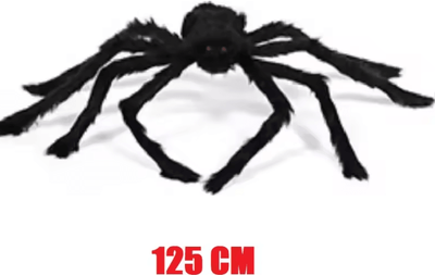 Inspire Curations Giant Plush Halloween Spider Decoration Indoor Outdoor Party Prop 125 Cm