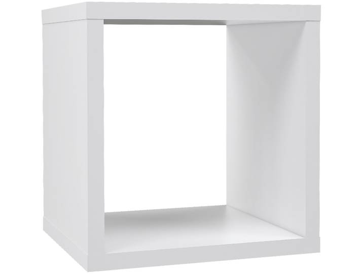 Regalwürfel FORTE Mauro , weiss (weiß), B:38,2cm H:32,9cm T:32,9cm, Holzwerkstoff, Regale, Regalwürfel, Regalwürfel, B/H/T 38,2x38,3x32,9 cm, langlebige Beschichtung