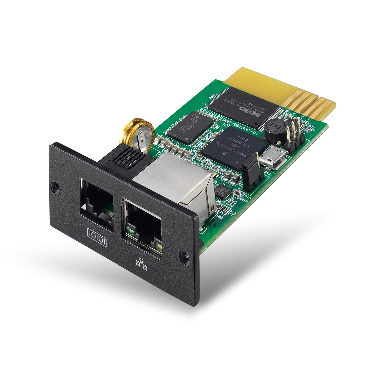 V7 J153953 Netwerkbeheerkart Zwart Groen met SNMP-V1, SNMP-V2 en SmartSlot
