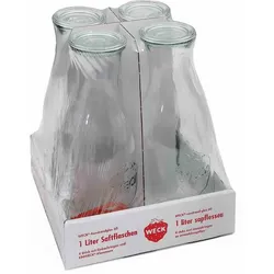 WECK   Saftflasche 4er-Tray 1 l