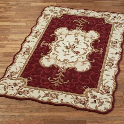 Nourison / Exclusives "Evalina Rectangle Rug, 3'6"" x 5'6"", Burgundy"