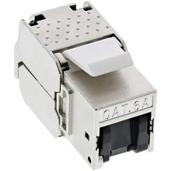 INLINE Keystone RJ45 Buchse, SNAP-In, Cat,6a, mit Staubschutz schwarz