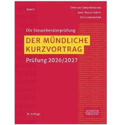 Der mündliche Kurzvortrag, Schulbücher von Otto von Campenhausen, Dirk Sommerfeld, Jana-Maria Liebelt