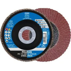 PFERD TOOLS POLIFAN Fächerscheibe PFC konisch SG STEELOX Stahl/Edelstahl - 67708115