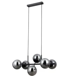 Italux PND-1098-6-BK Pendelleuchte Molite E14