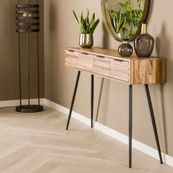 designline »Teca strip« Konsoltisch 4 Schubladen
