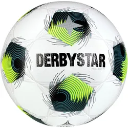 DERBYSTAR Brillant TT Fußball Trainingsball weiß/grün/gelb