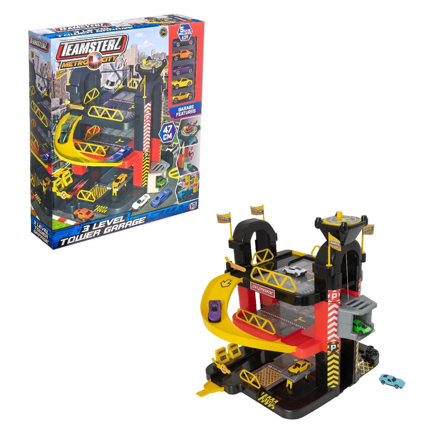 Teamsterz 3-stöckige Garage + 5 Rennwagen 1416475 p3 (TEA-1647518)
