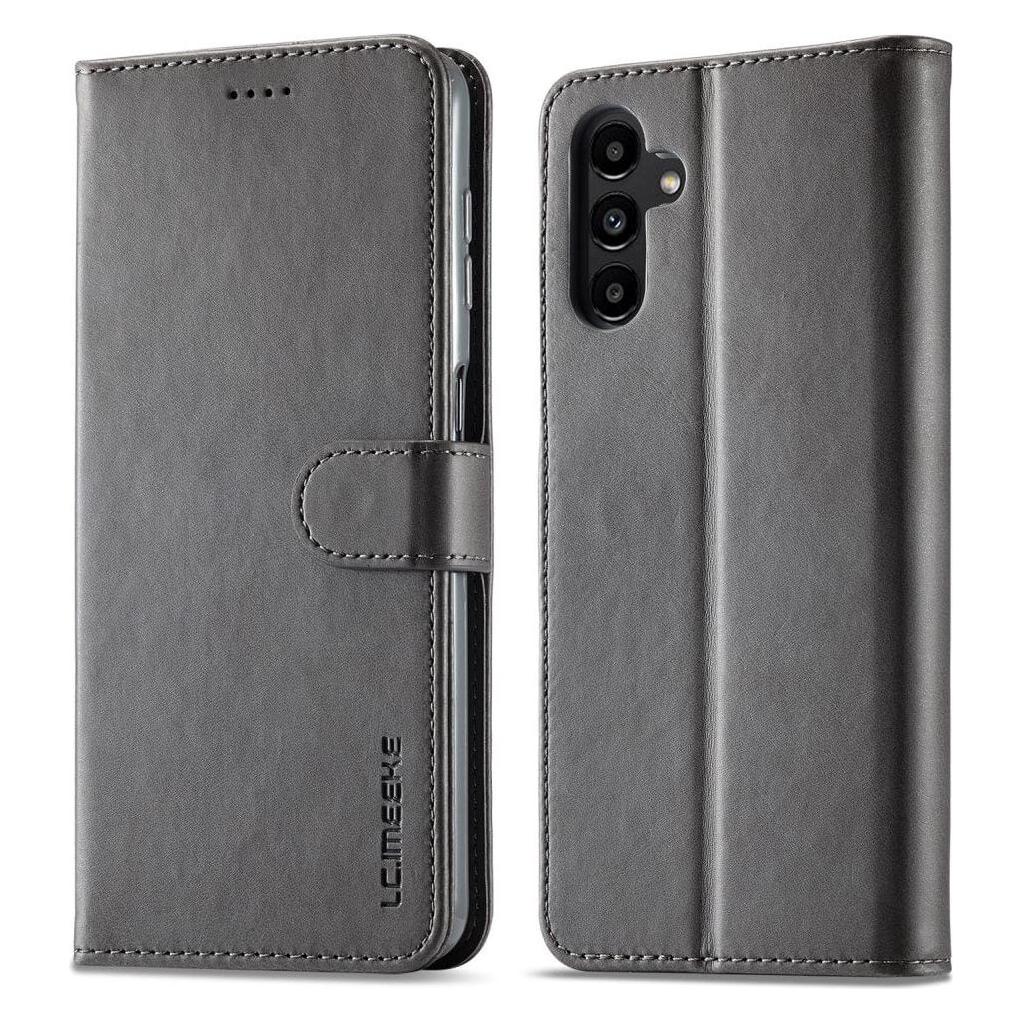 LC.Imeeke Galaxy A15 - Leder Etui Hülle grau (Samsung Galaxy A15) (660169322C)