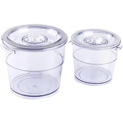 Magic Vac SET 2 EXECUTIVE 2l + 4l Vakuumbehälter, Vorratsbehälter, Grau, Transparent