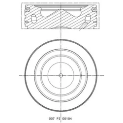 Kolben MAHLE 007 PI 00104 000
