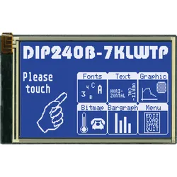 LCD 240BL DIP - LCD DIP-Grafikmodul, 240 x 128 Punkte, blau