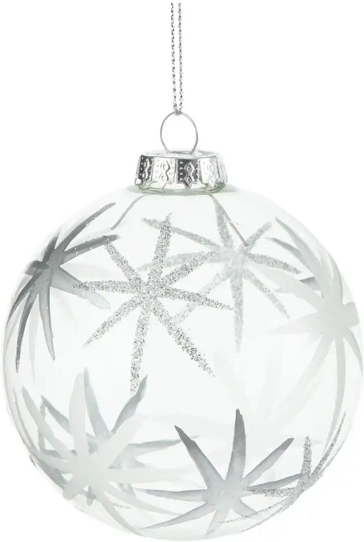 HOME STORY Weihnachtsbaumkugel   ¦ transparent/klar ¦ Glas,Aluminium Ø: 8