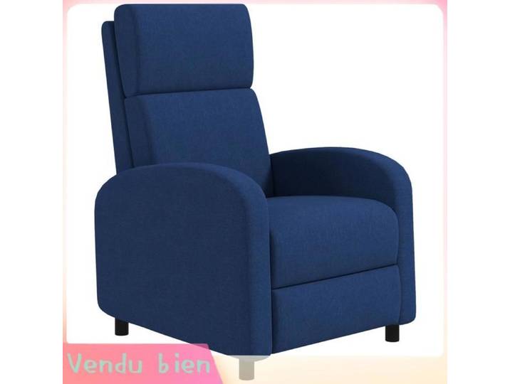 LIA Fauteuil relax fauteuil inclinable salon fauteuil de relaxation - dossier réglable jusqu'à 160° repose-pieds intégré