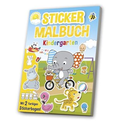 Mal- & Stickerbuch: Kindergarten, Geheftet von , Media Verlagsgesellschaft