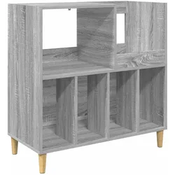 vidaXL Plattenspieler Stand, Plattenspieler Zubehör, Grau