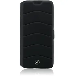 Mercedes-Benz Book Case Leather (Samsung Galaxy S8+), Smartphone Hülle, Schwarz
