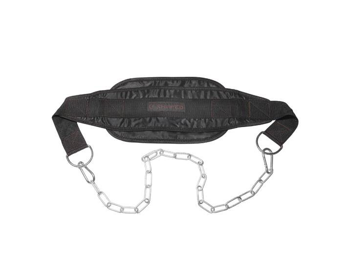 Dip Belt mit Stahlkette 84 cm schwarz
