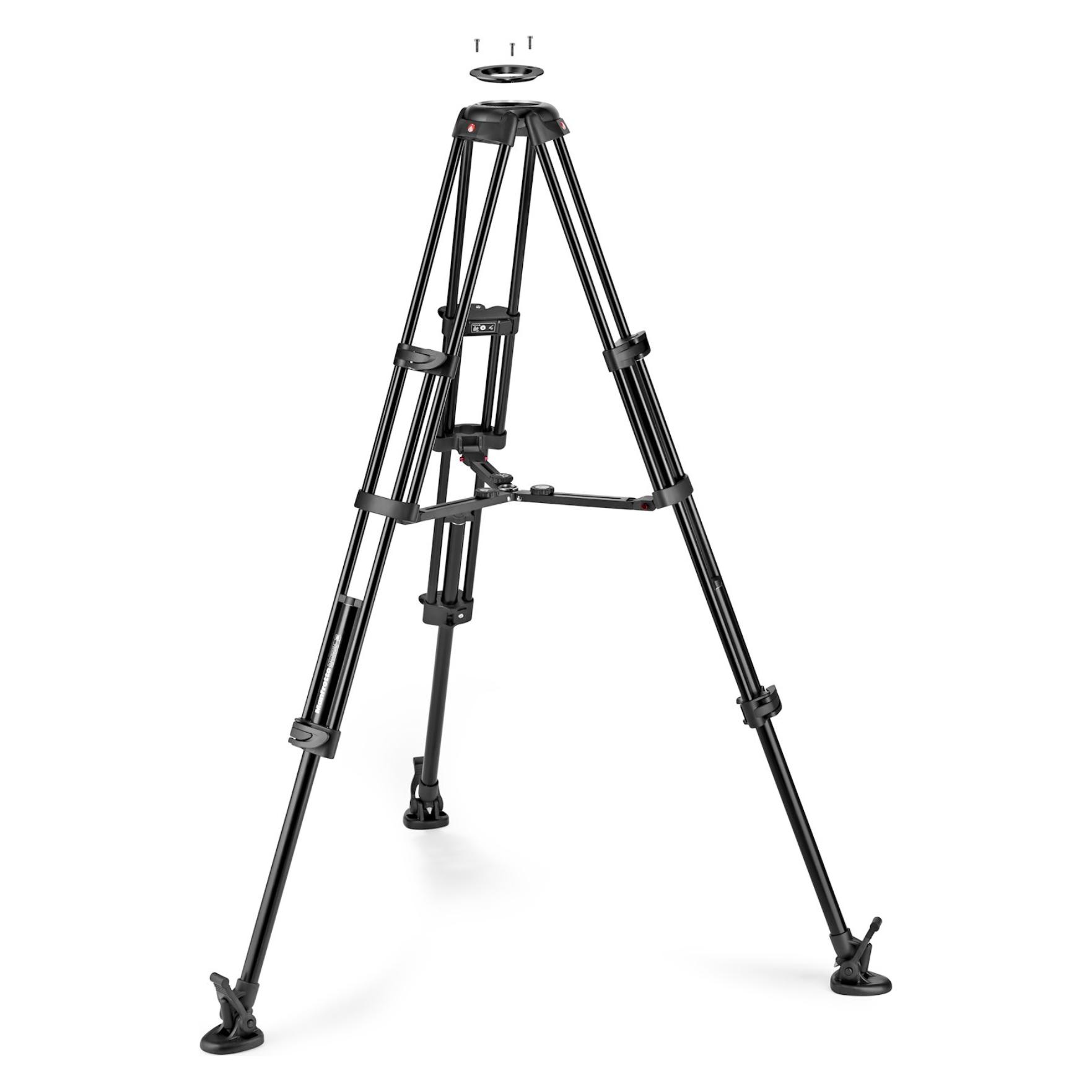 Manfrotto Alu Twin MS Tripod 100/75mm (Metall) (MANMVTTWINMA)