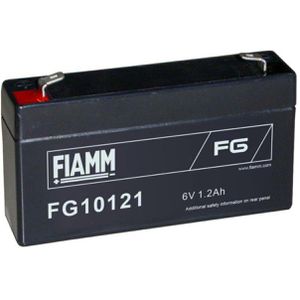 FIAMM AGM-Batterie FG10121, 6 V, 1,2 Ah, Faston 4,8 mm Anschluss