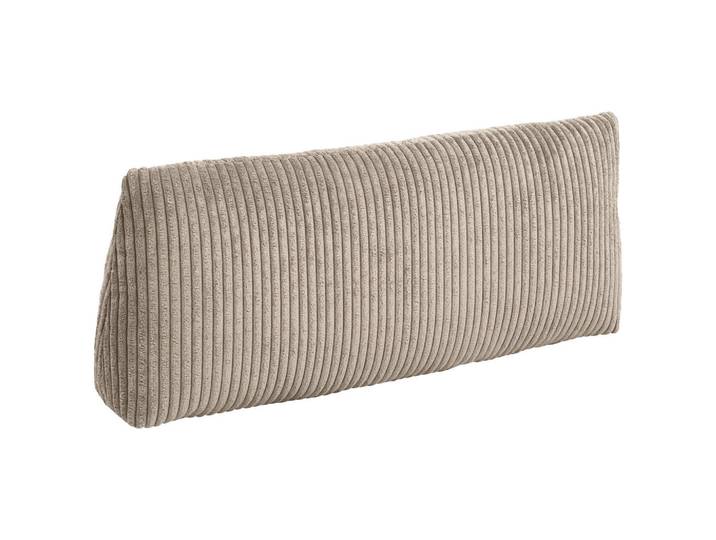 Max Winzer Rückenkissen, Taupe, Füllung: Schaumstoffflocken, 60x25x12 cm, Goldenes M, Made in Germany, Heimtextilien, Wohntextilien, Kissen, Zierkissen