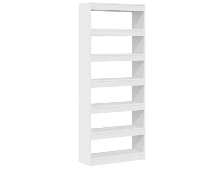 VIDAXL - Meuble Étagère - Bibliothèque 6 niveaux - 80x30x198 cm - Bois d'ingénierie Blanc_12363